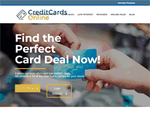 Tablet Screenshot of creditcardsonline.com